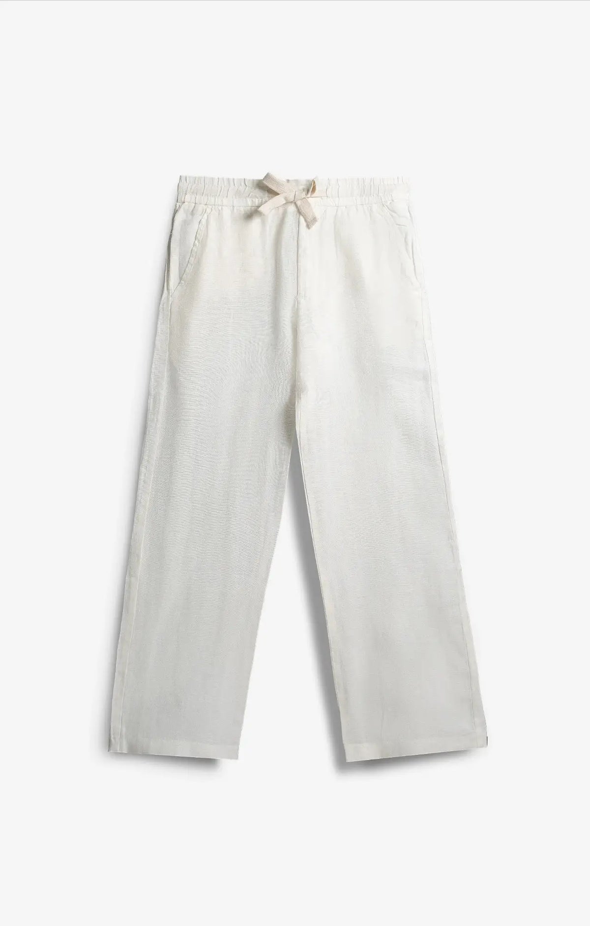 VELAIR LINEN OFF WHITE TROUSERS