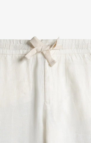 VELAIR LINEN OFF WHITE TROUSERS