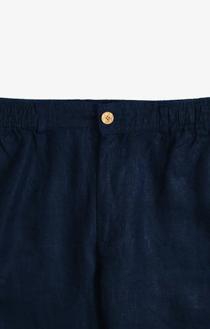 VELAIR LINEN NAVY PANTS
