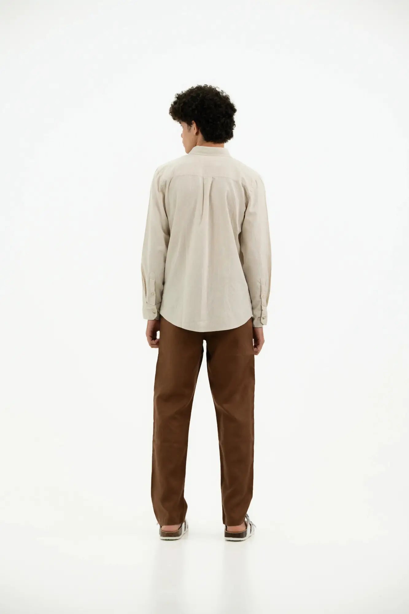 COTTON LINEN MESA BEIGE SHIRT
