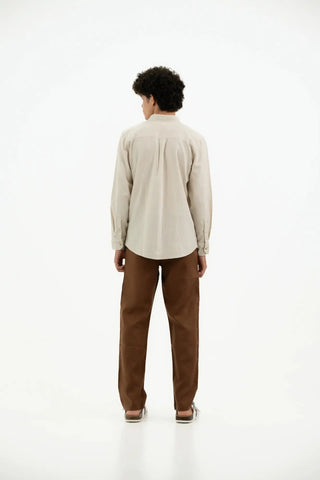 COTTON LINEN STROM BEIGE SHIRT