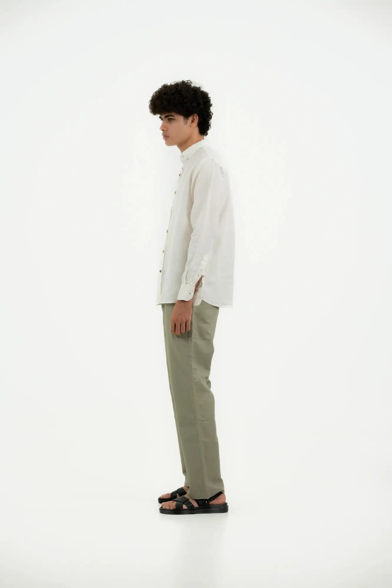 VELAIR LINEN PAPPER WHITE SHIRT
