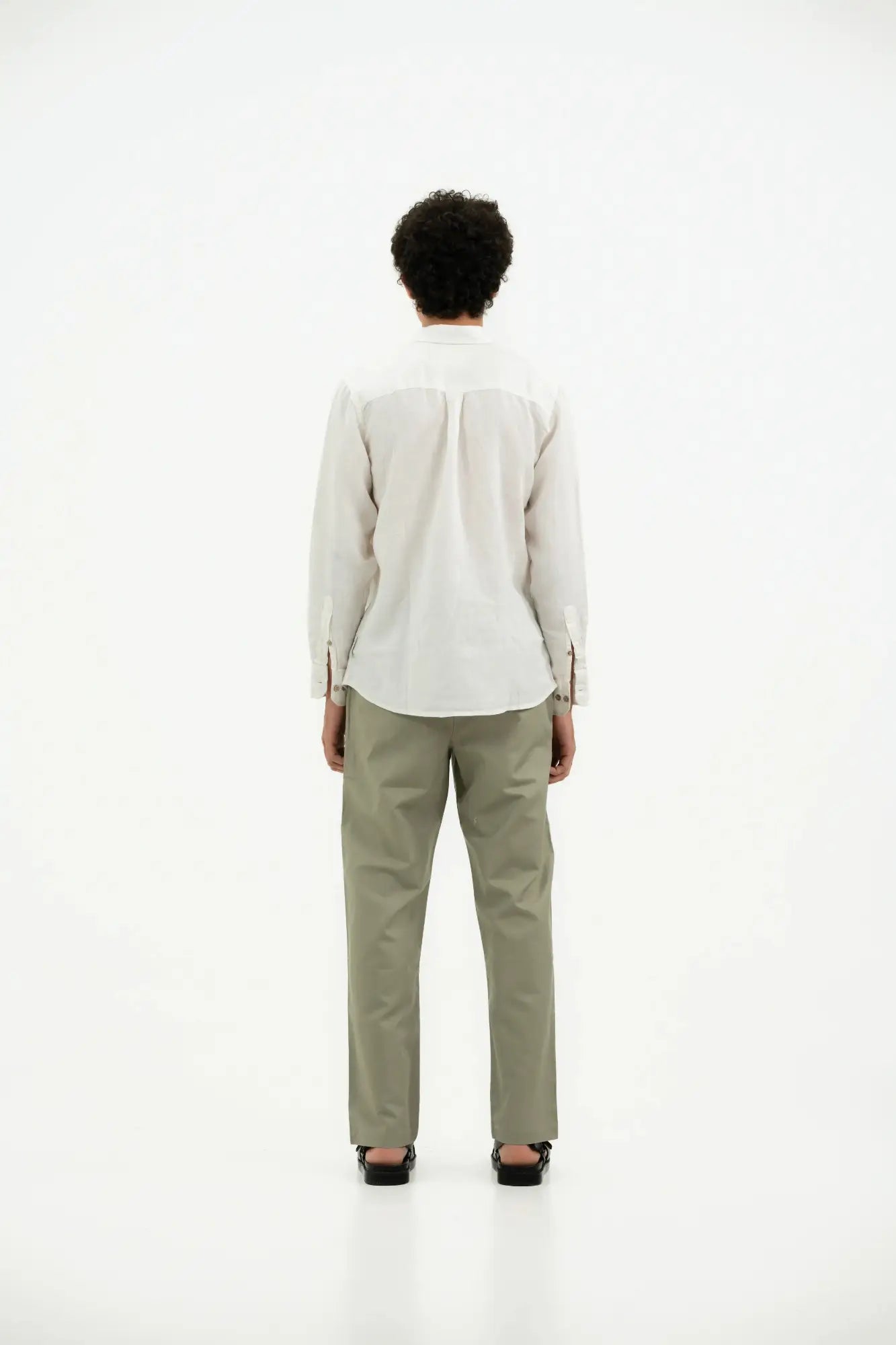 VELAIR LINEN PAPPER WHITE SHIRT