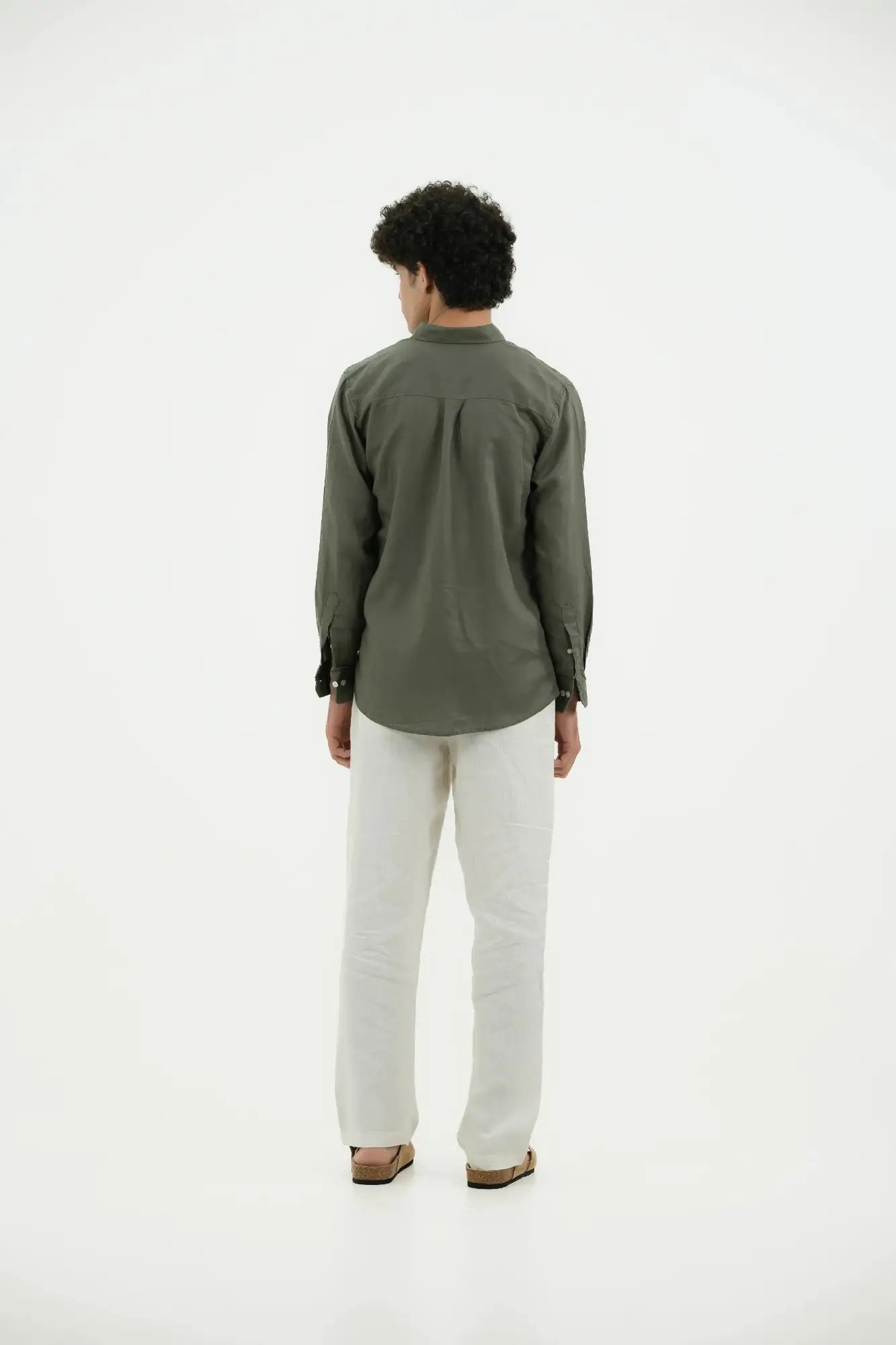 VELAIR LINEN SAGE GREEN SHIRT