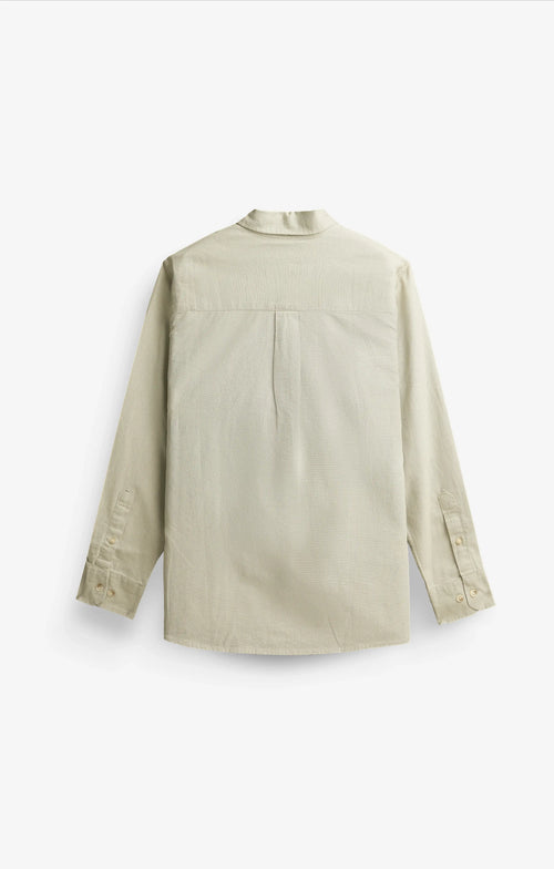 COTTON LINEN SILVER SHIRT